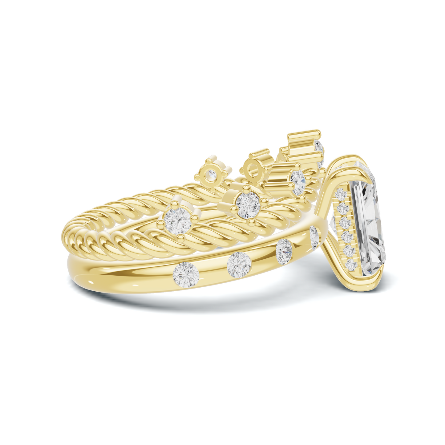 Braided Twisted Stackable Ring