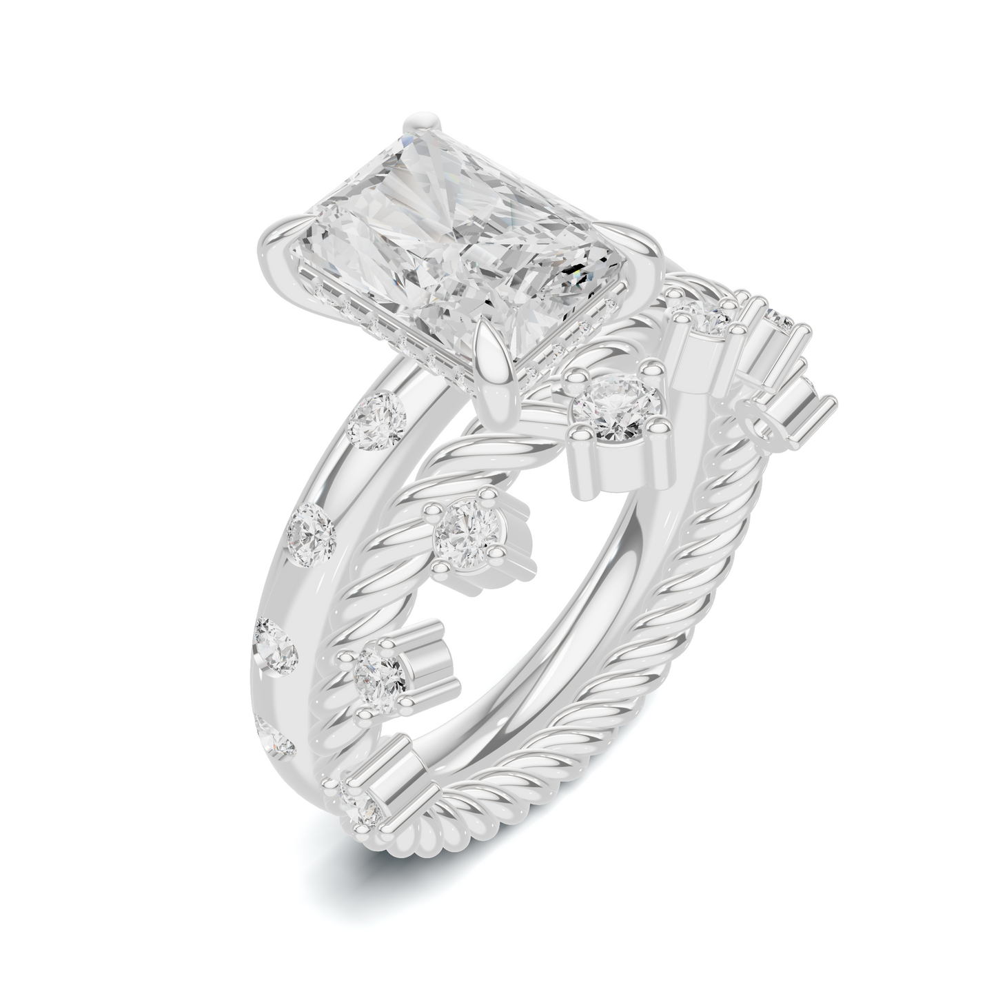 Braided Twisted Stackable Ring