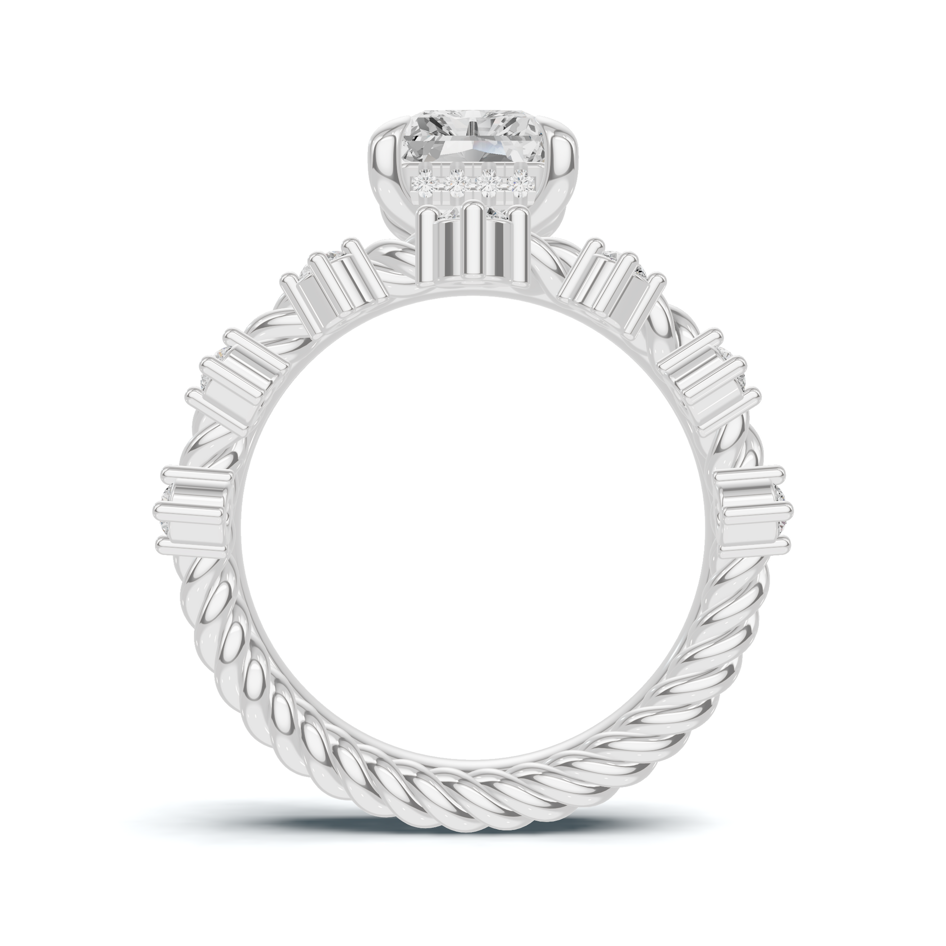 Braided Twisted Stackable Ring