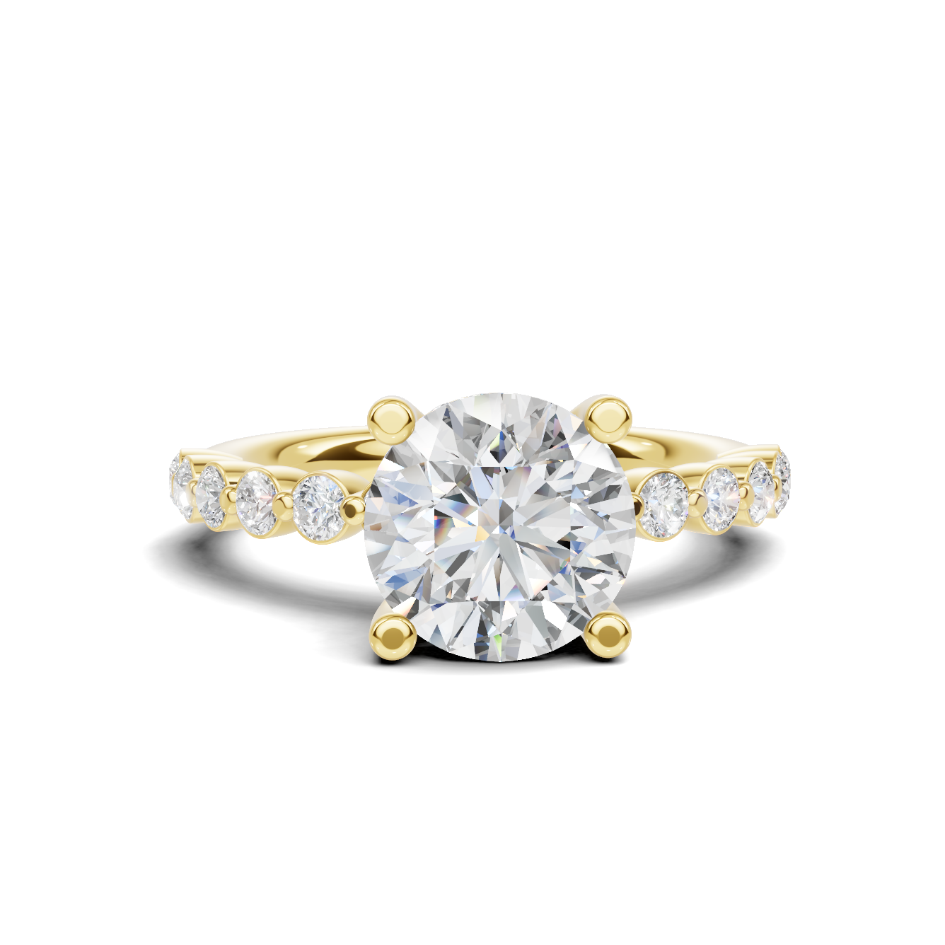 Brilliant Accented Pave Ring