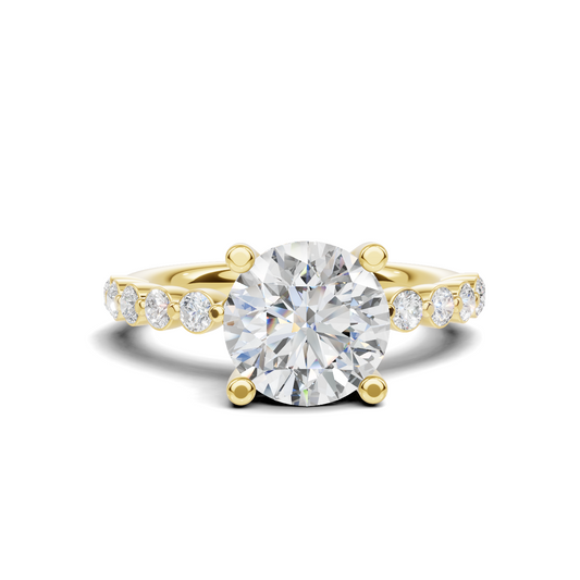 Brilliant Accented Pave Ring