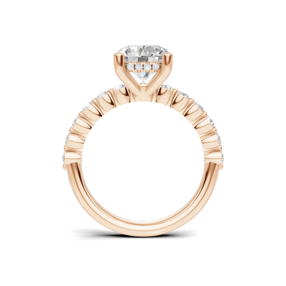 Brilliant Accented Pave Ring
