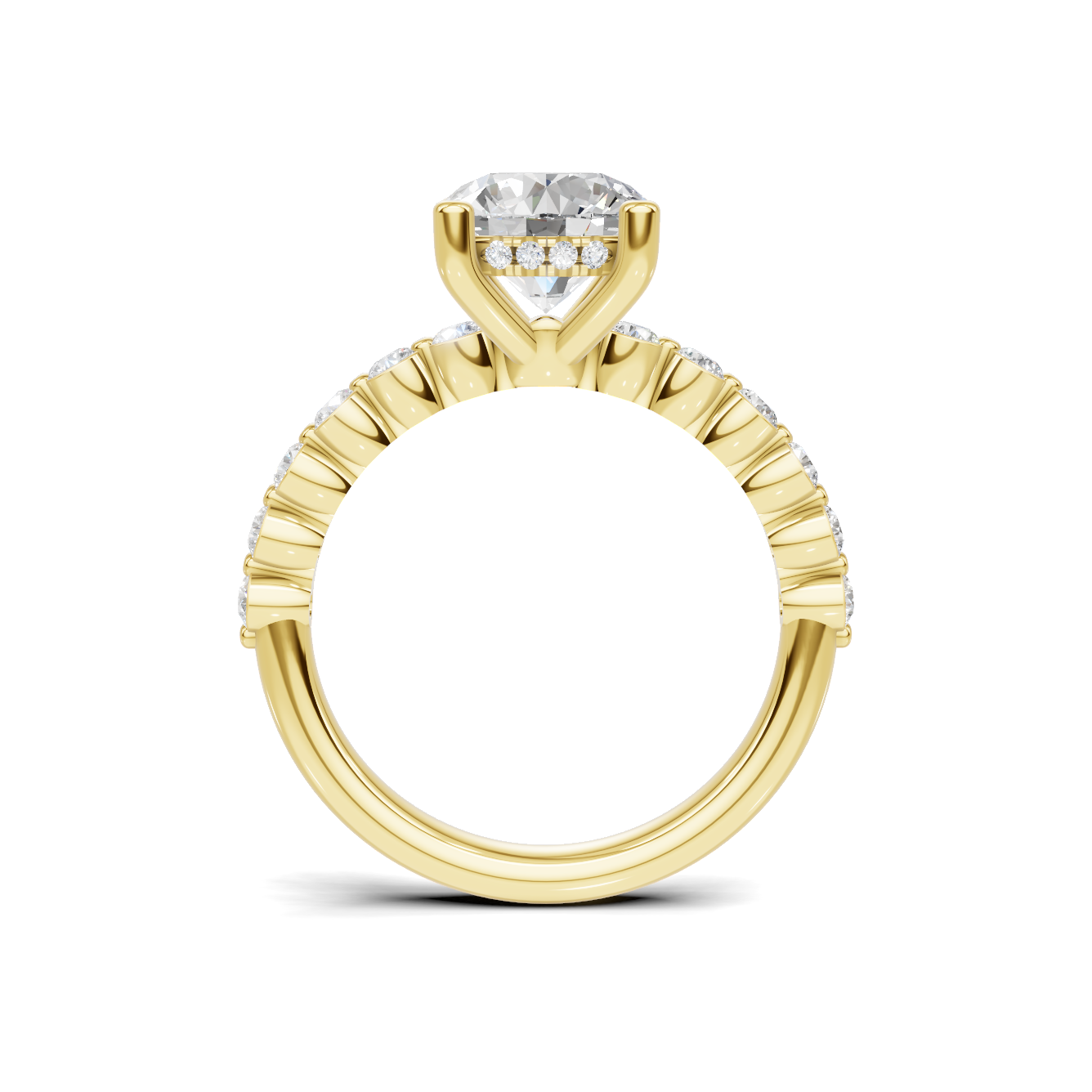 Brilliant Accented Pave Ring