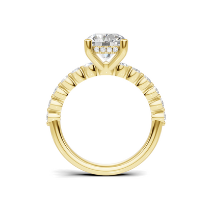Brilliant Accented Pave Ring