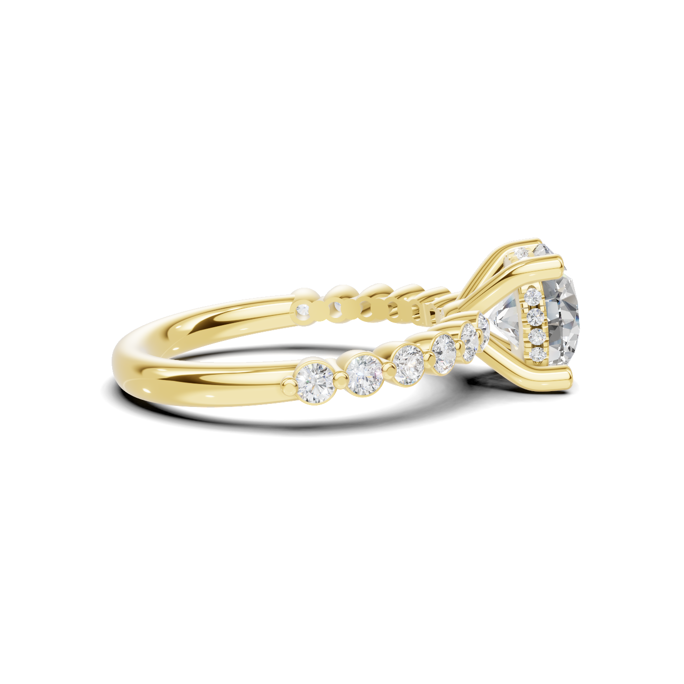 Brilliant Accented Pave Ring