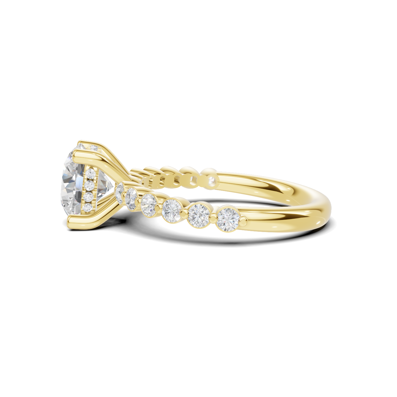 Brilliant Accented Pave Ring