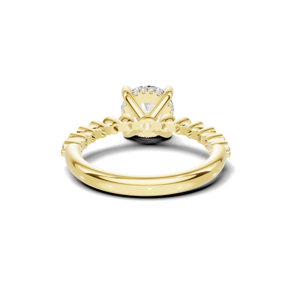 Brilliant Accented Pave Ring
