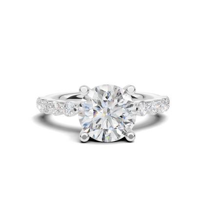 Brilliant Accented Pave Ring