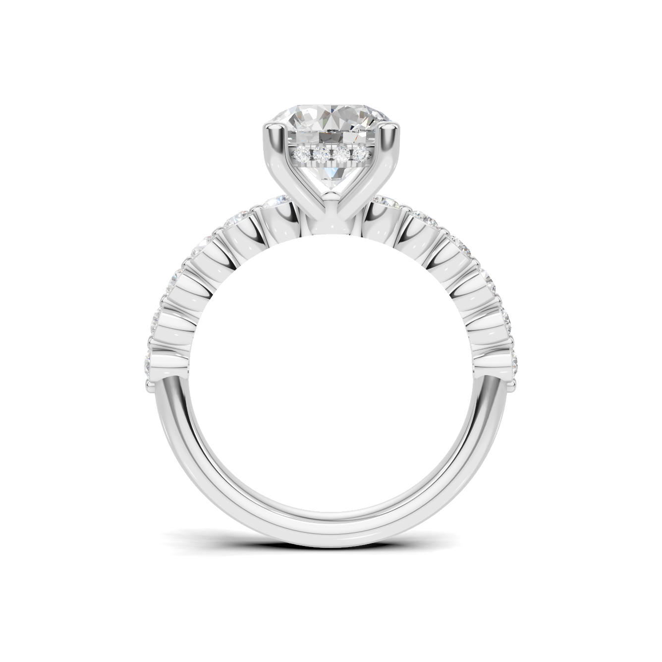 Brilliant Accented Pave Ring