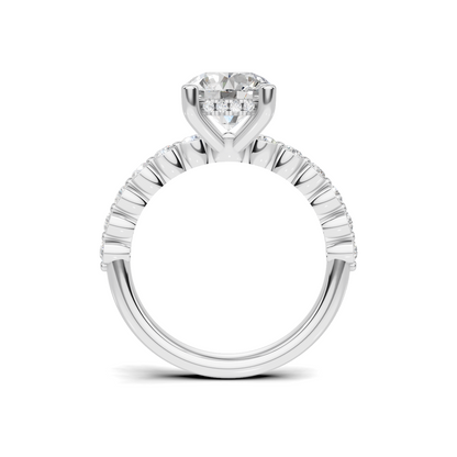 Brilliant Accented Pave Ring