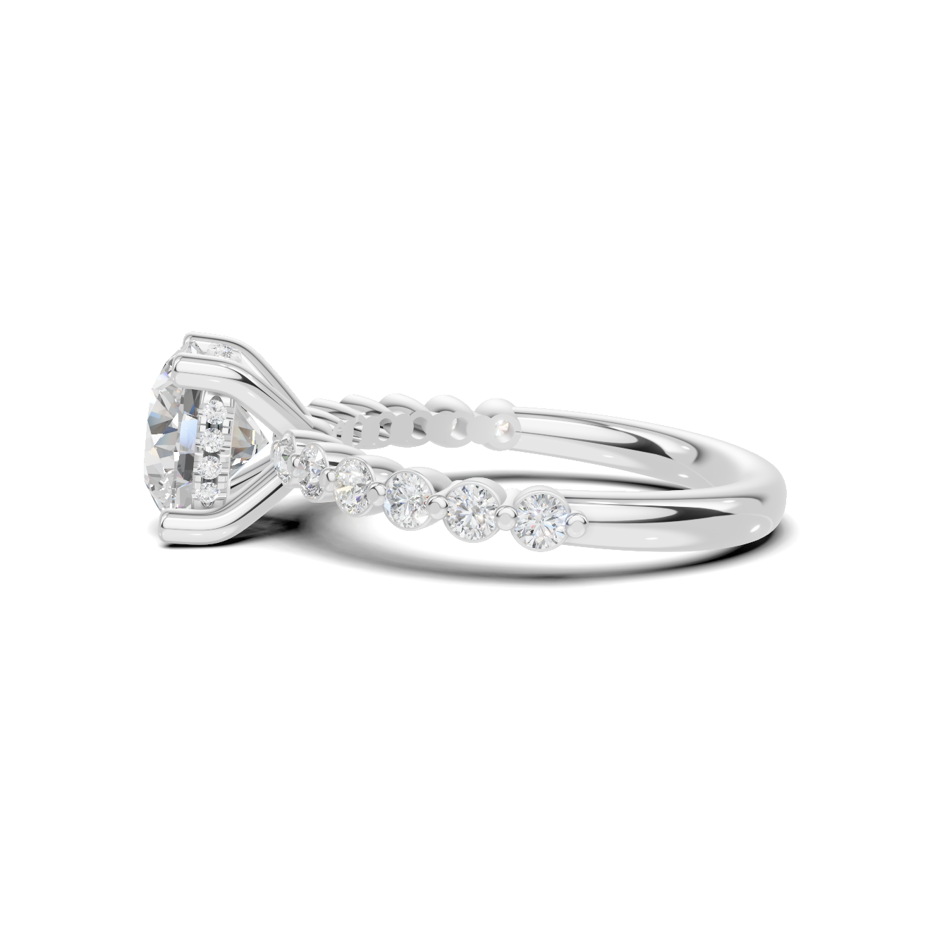 Brilliant Accented Pave Ring