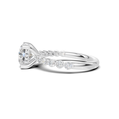 Brilliant Accented Pave Ring