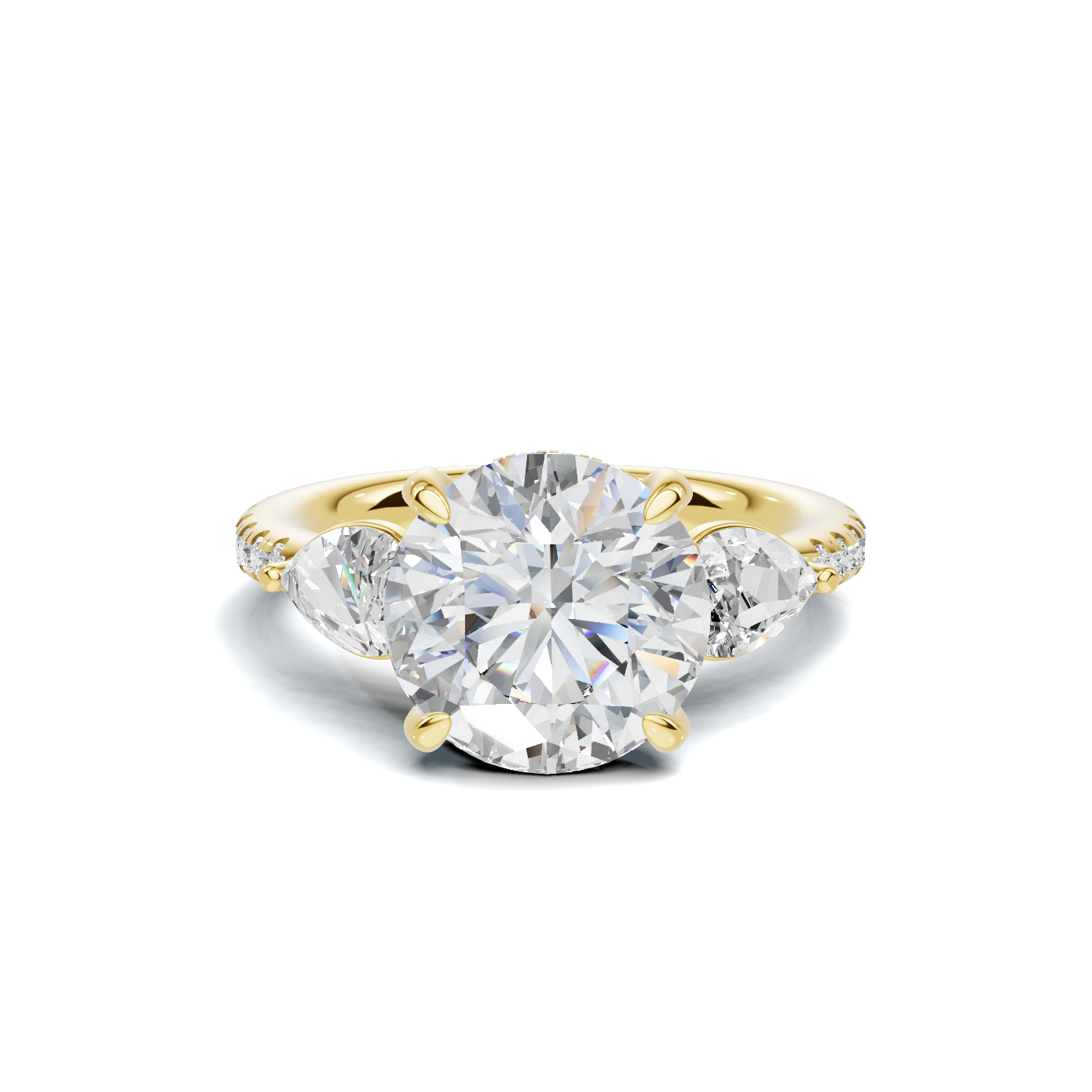 Brilliant Accented Side Ring