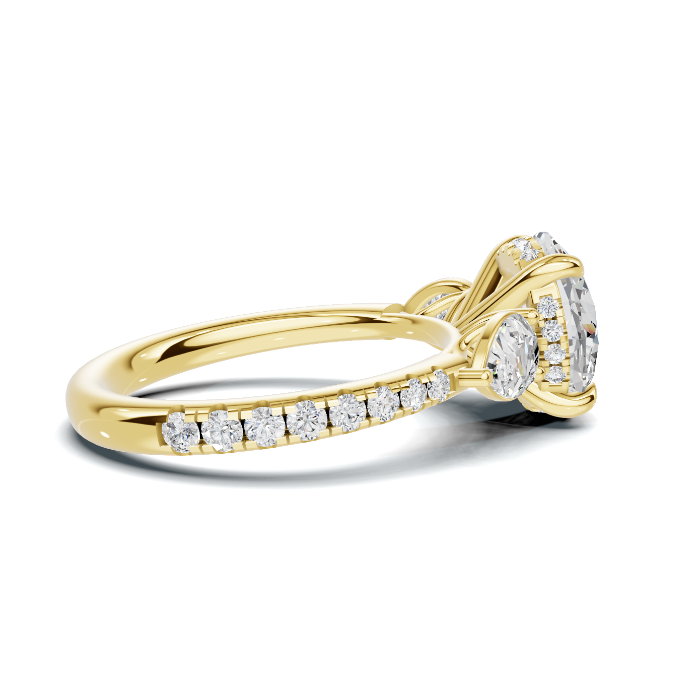 Brilliant Accented Side Ring
