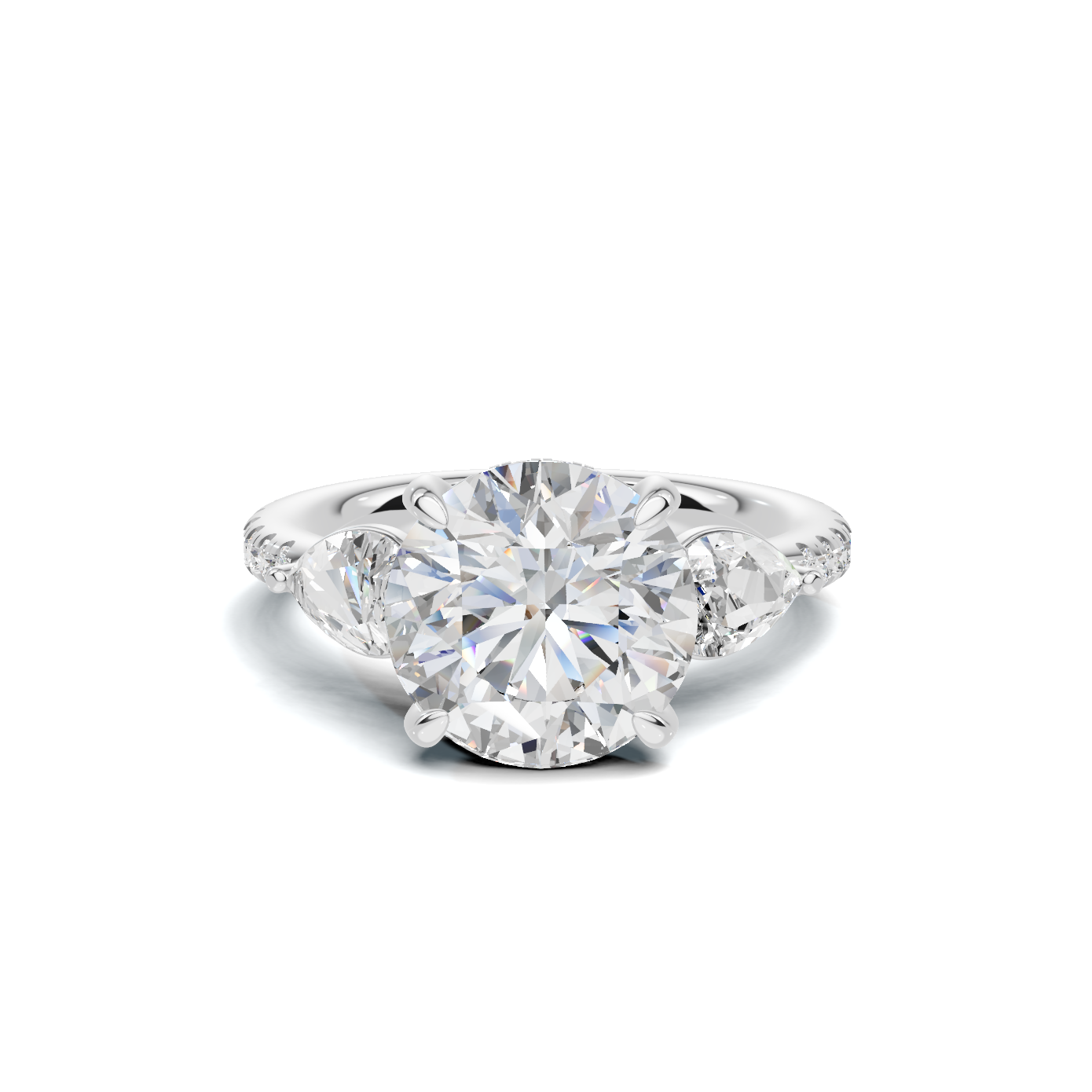 Brilliant Accented Side Ring