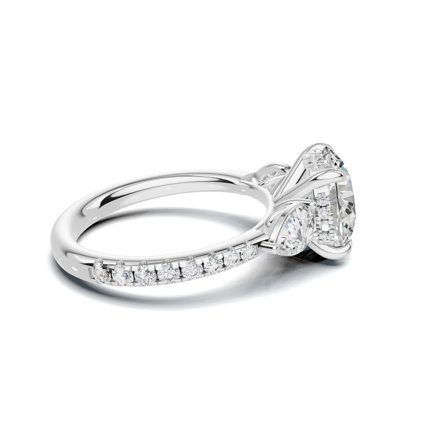 Brilliant Accented Side Ring