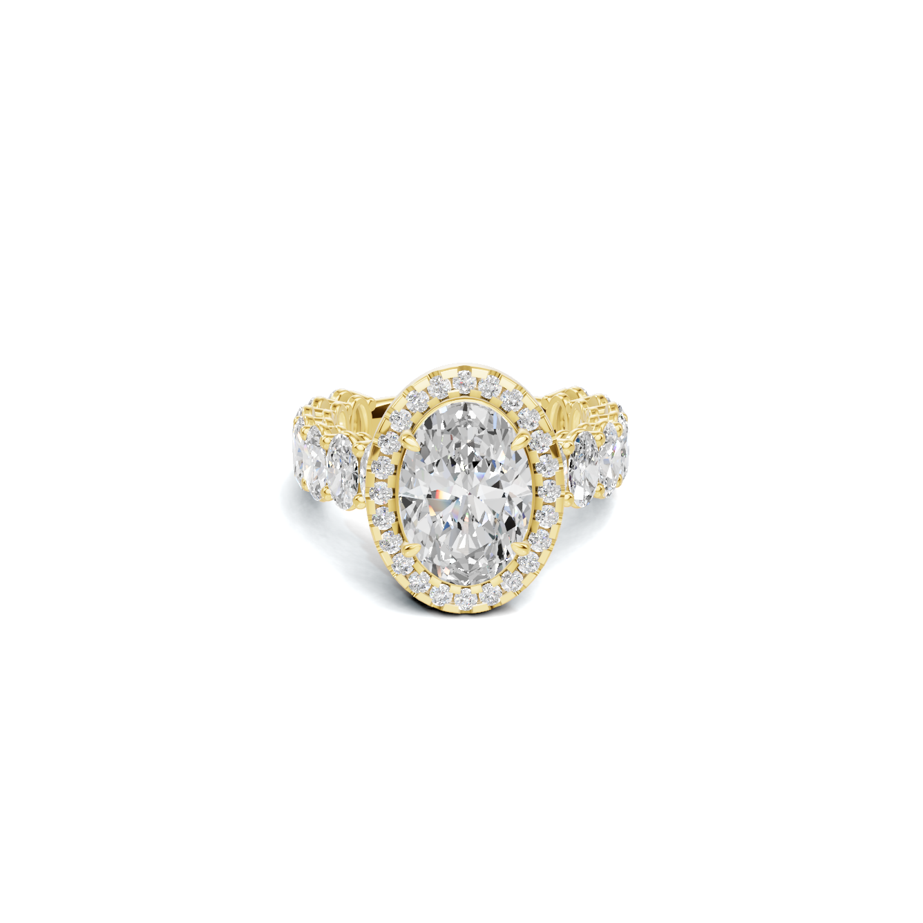 Brilliant Halo Eternity Ring