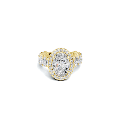 Brilliant Halo Eternity Ring