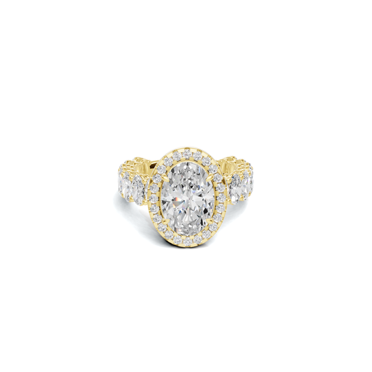 Brilliant Halo Eternity Ring