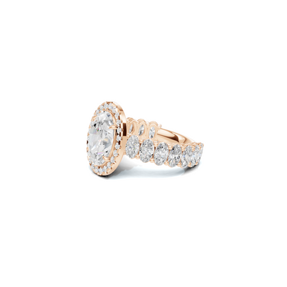 Brilliant Halo Eternity Ring