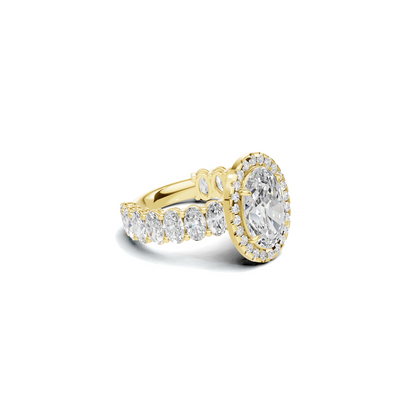 Brilliant Halo Eternity Ring