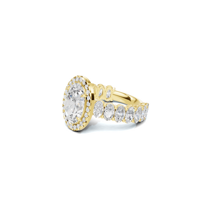 Brilliant Halo Eternity Ring