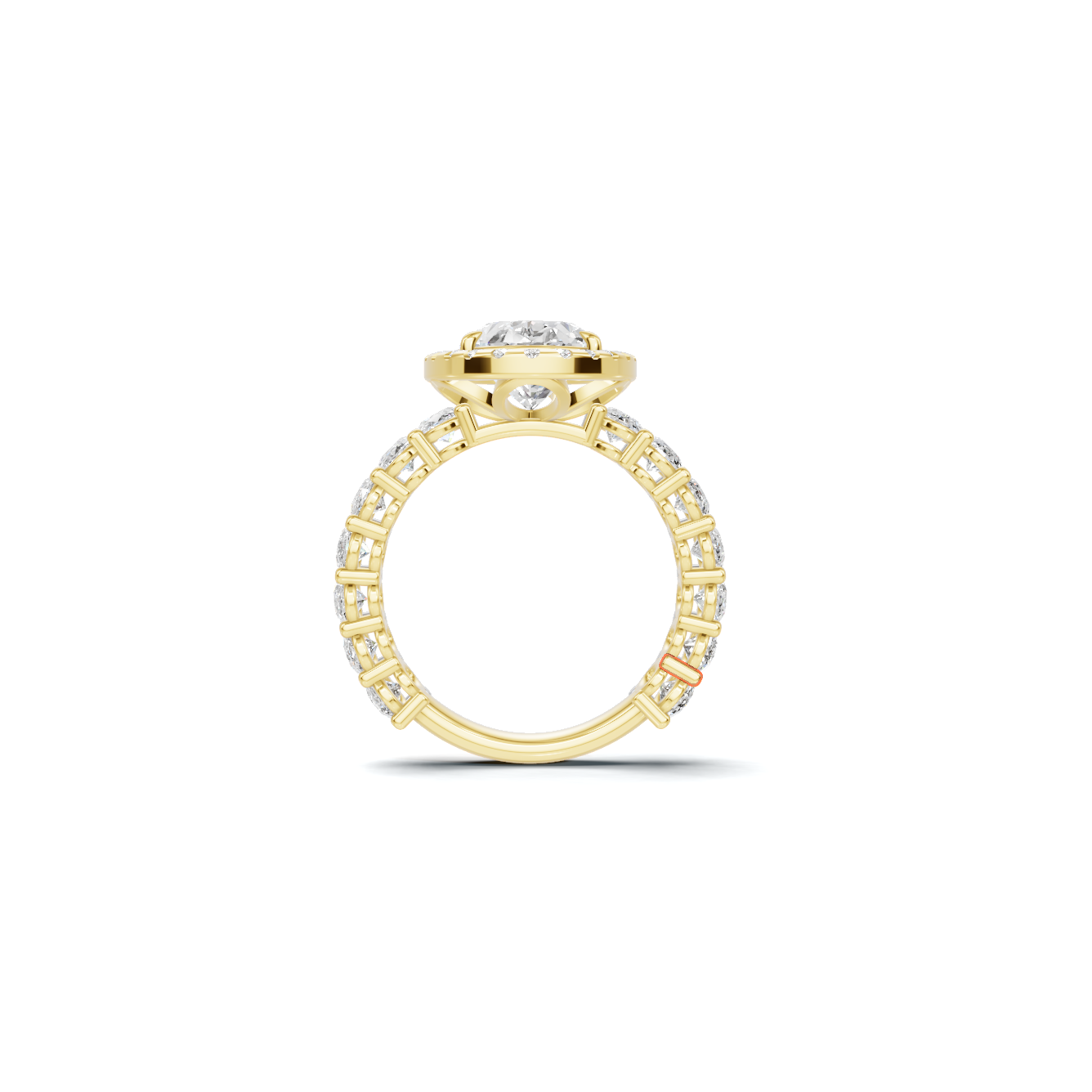 Brilliant Halo Eternity Ring