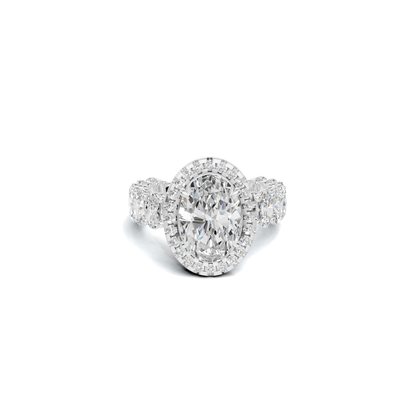 Brilliant Halo Eternity Ring