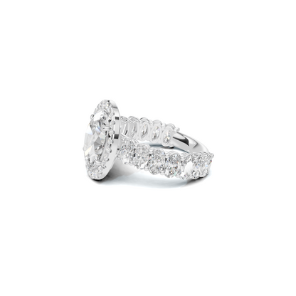 Brilliant Halo Eternity Ring