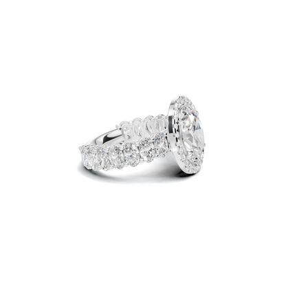 Brilliant Halo Eternity Ring