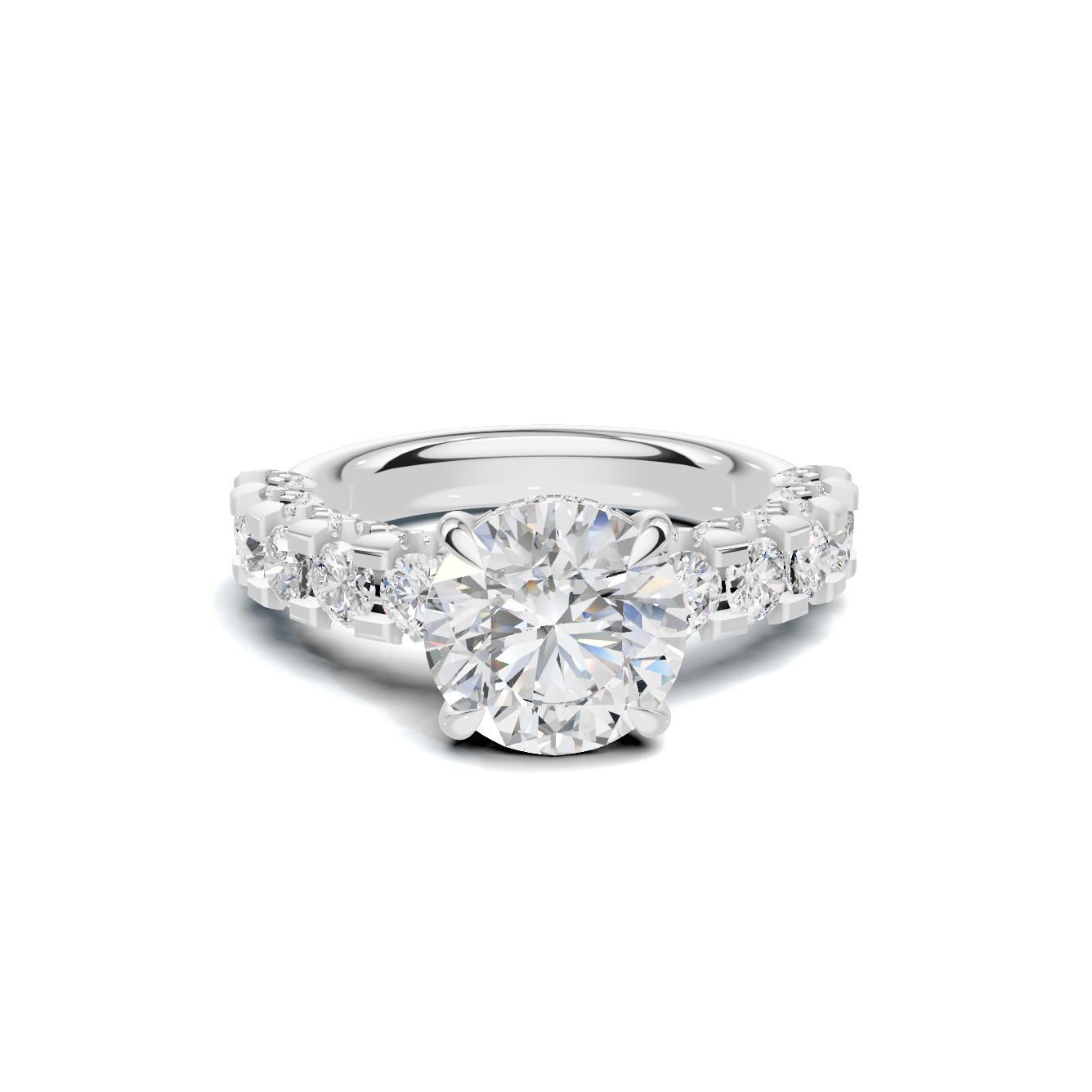 Brilliant Pave Accent Ring