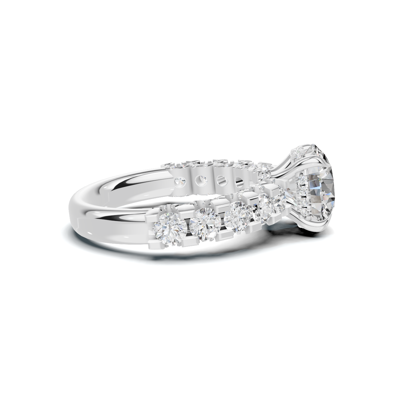 Brilliant Pave Accent Ring