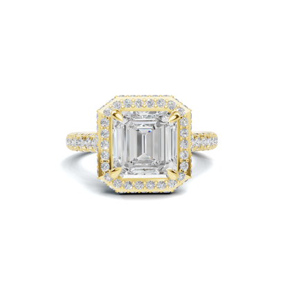 Brilliant Pave Halo Ring