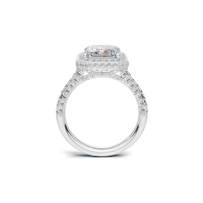 Brilliant Pave Halo Ring