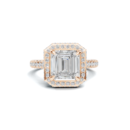 Brilliant Pave Halo Ring