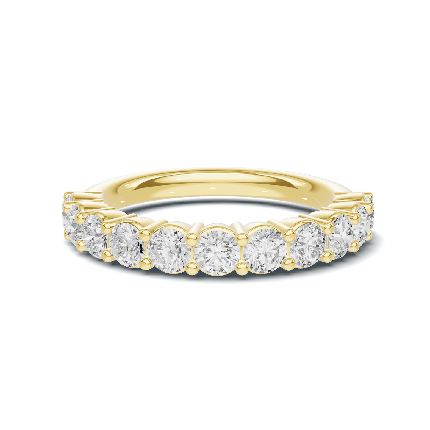 Brilliant Shared Prong Ring