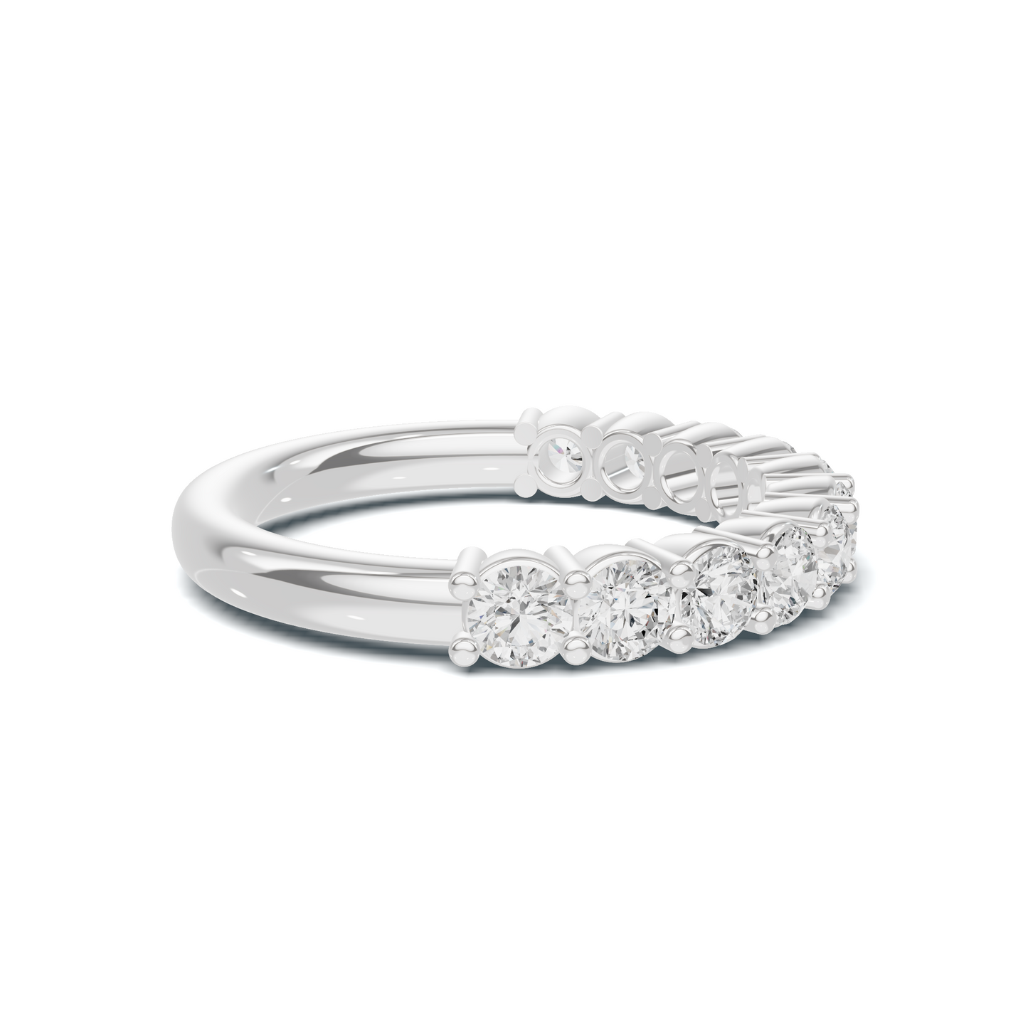 Brilliant Shared Prong Ring