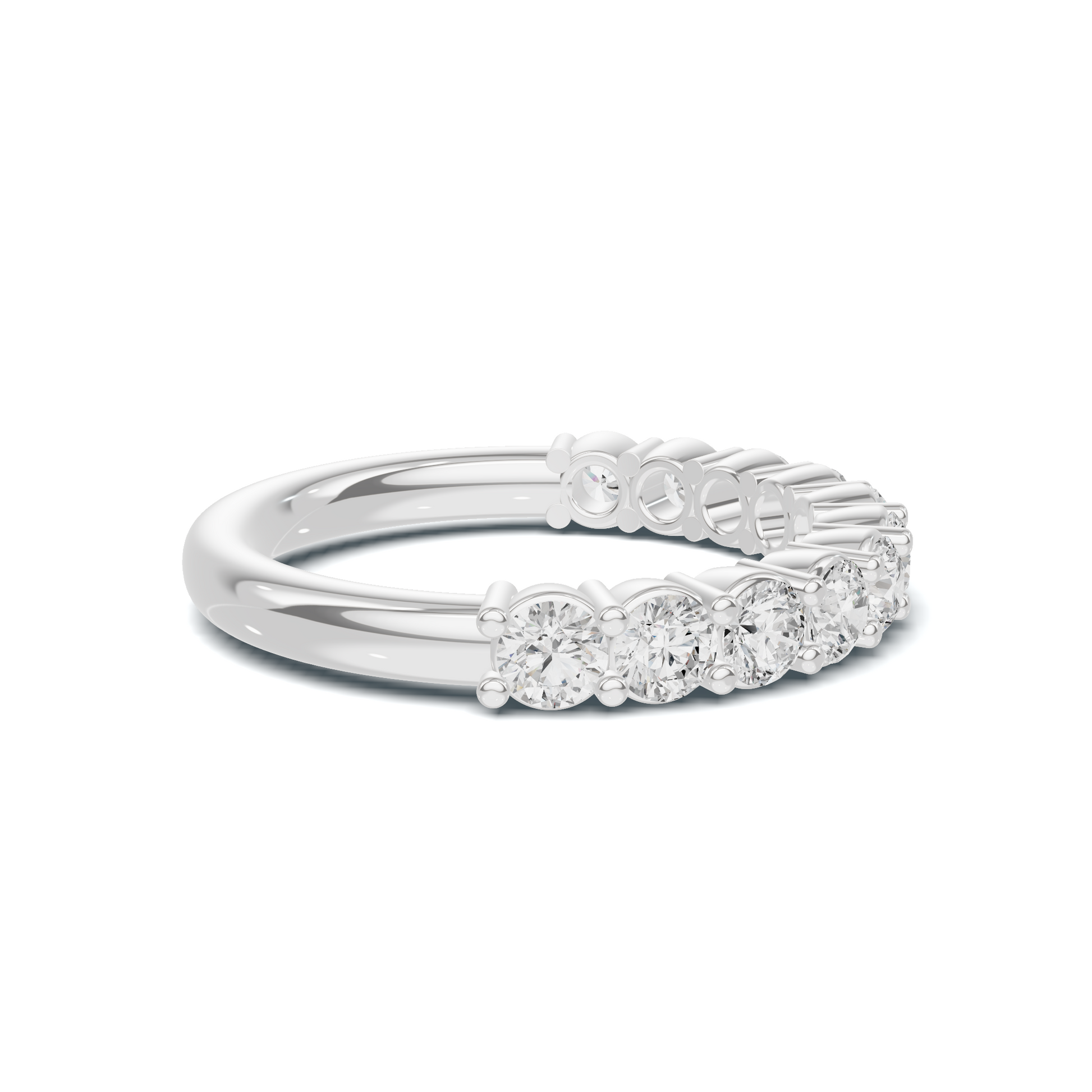 Brilliant Shared Prong Ring
