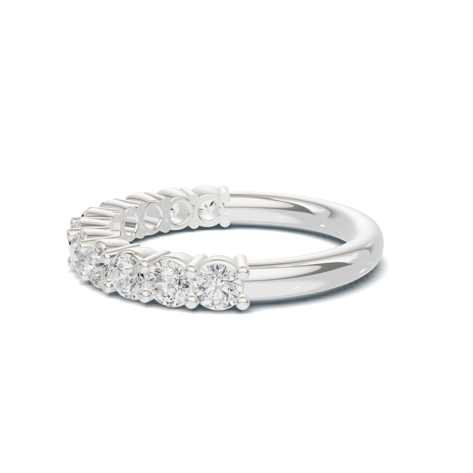 Brilliant Shared Prong Ring