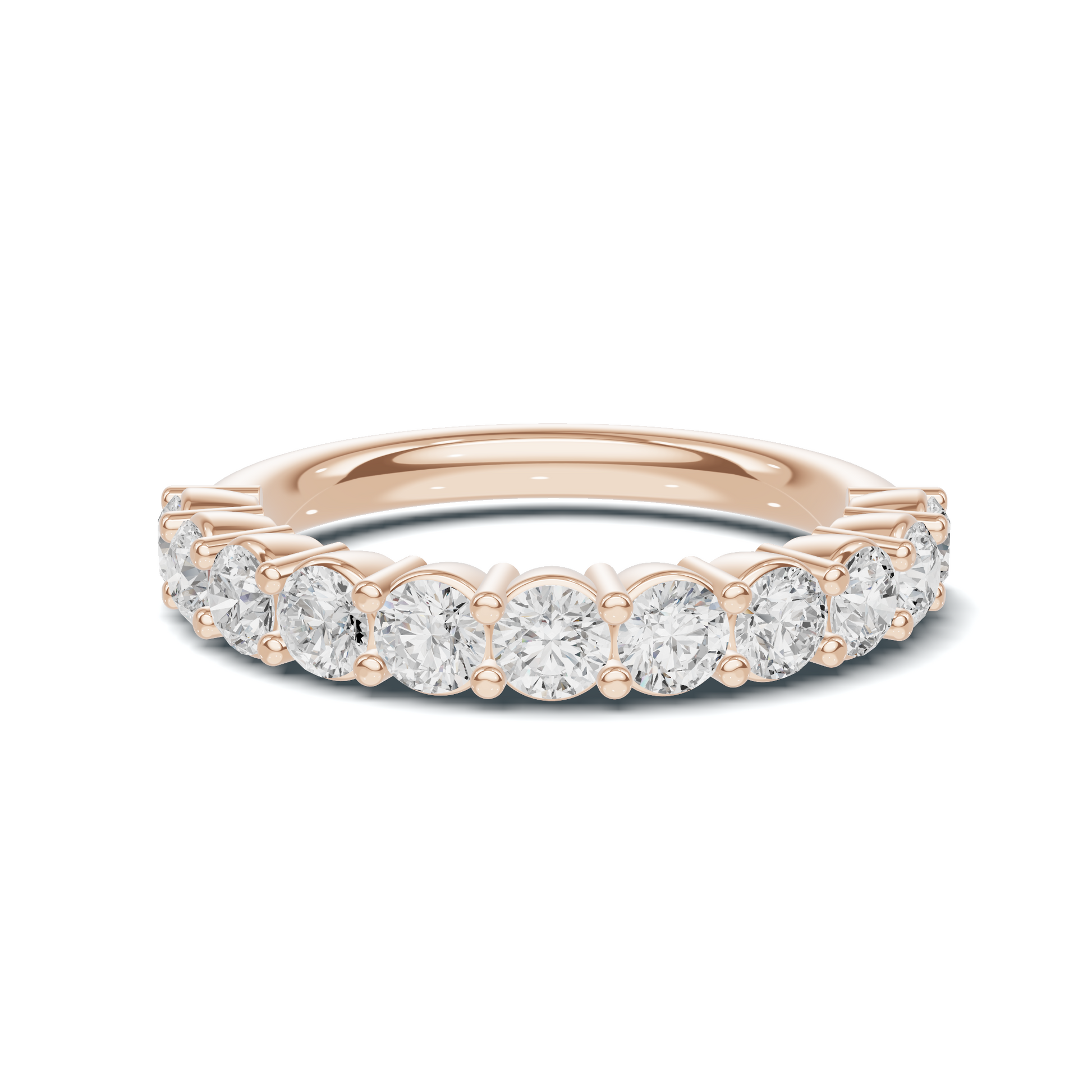 Brilliant Shared Prong Ring