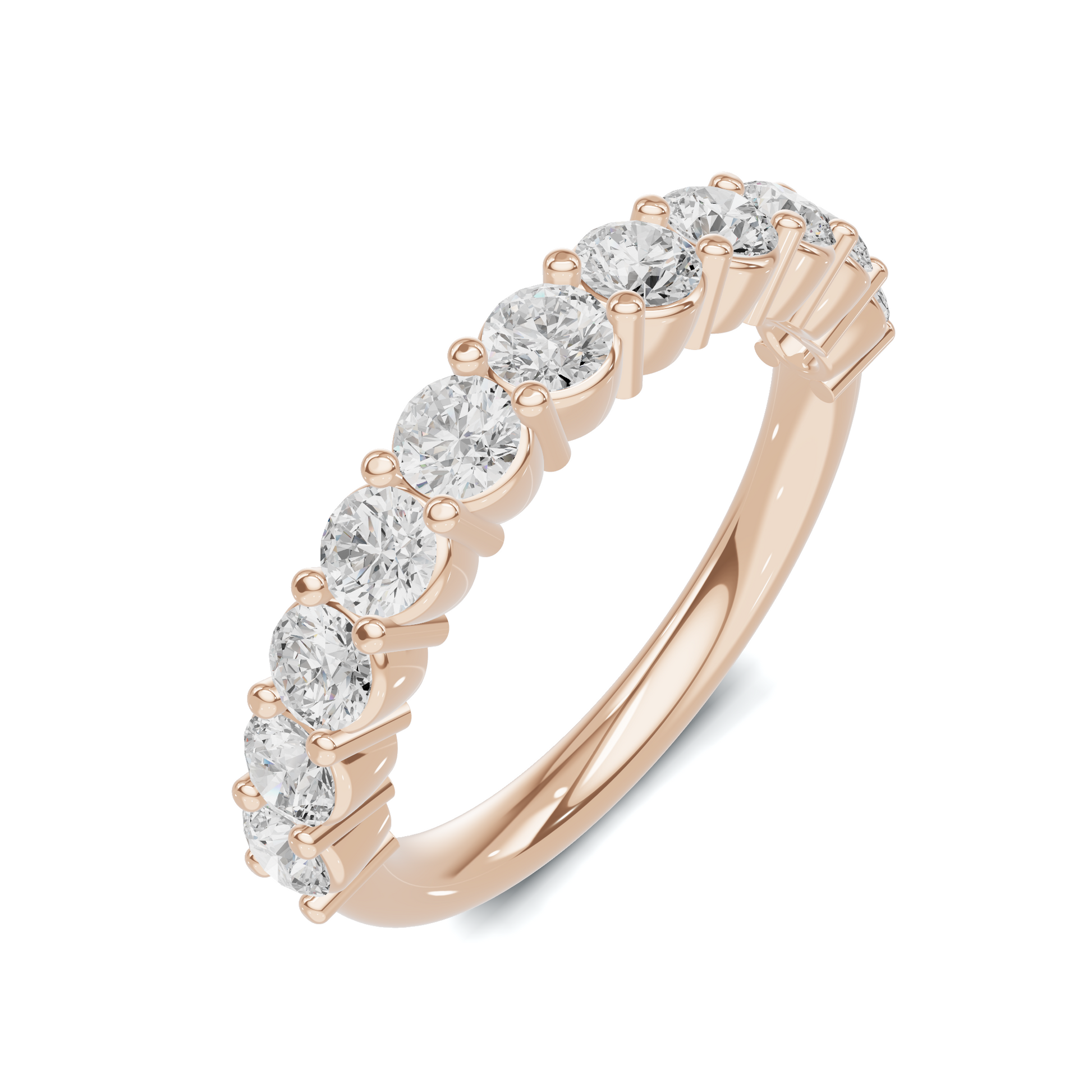 Brilliant Shared Prong Ring