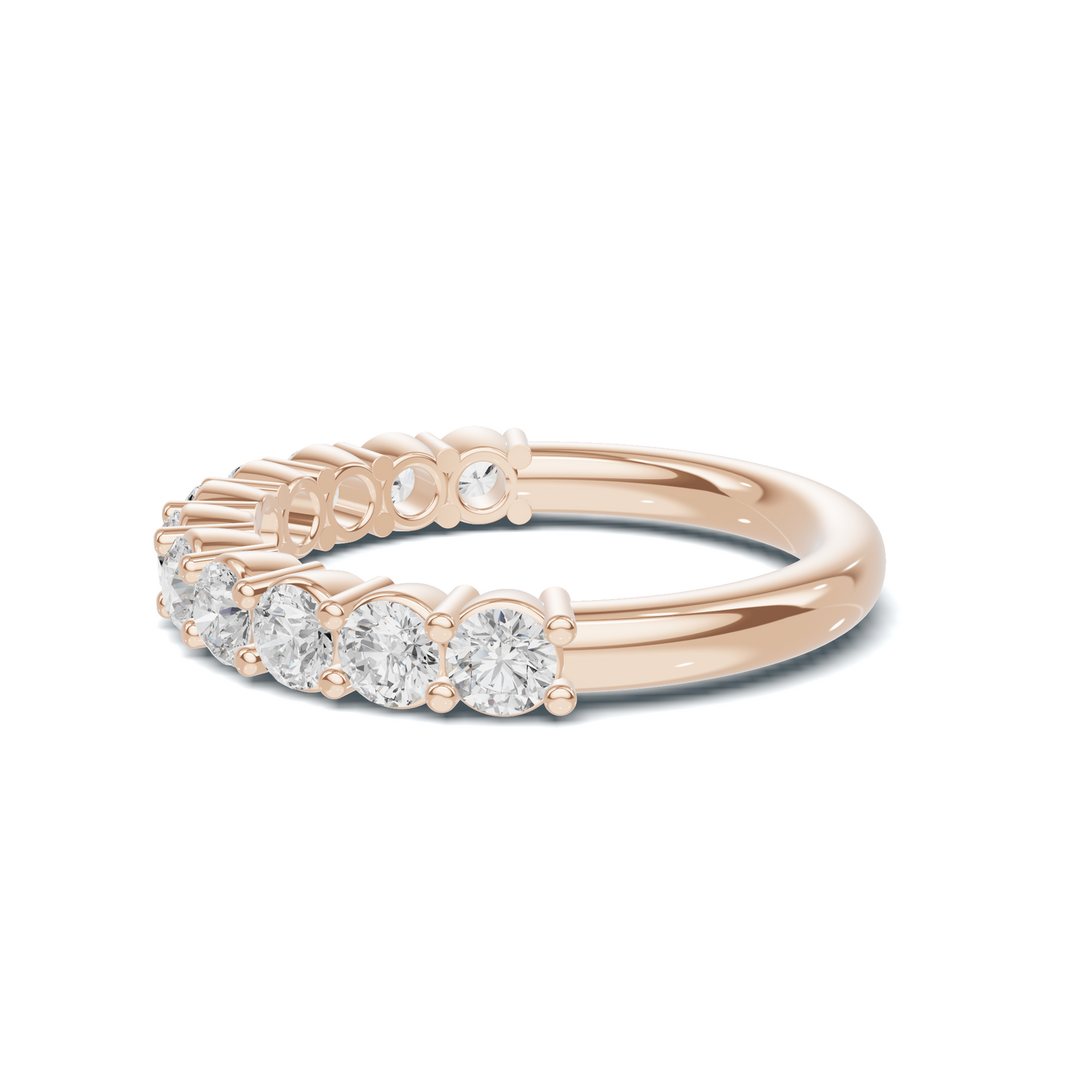 Brilliant Shared Prong Ring