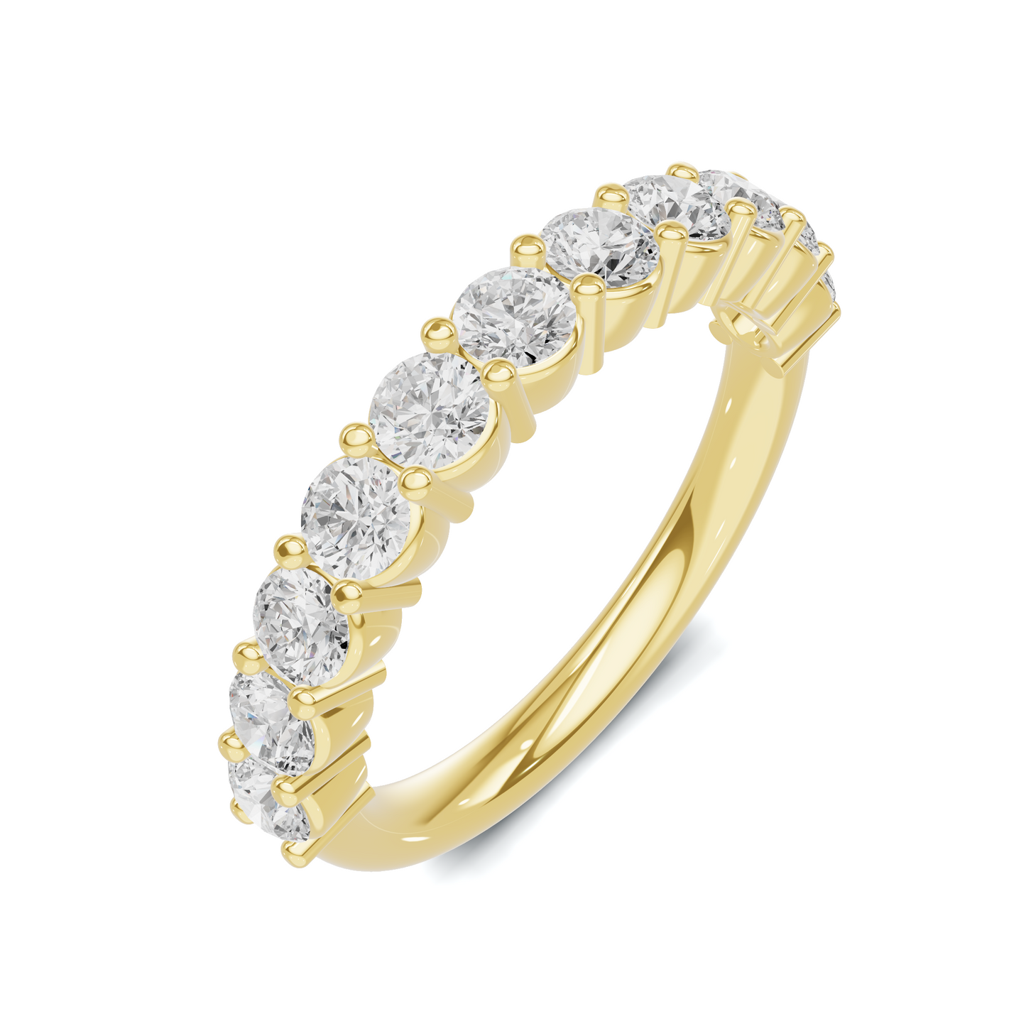 Brilliant Shared Prong Ring