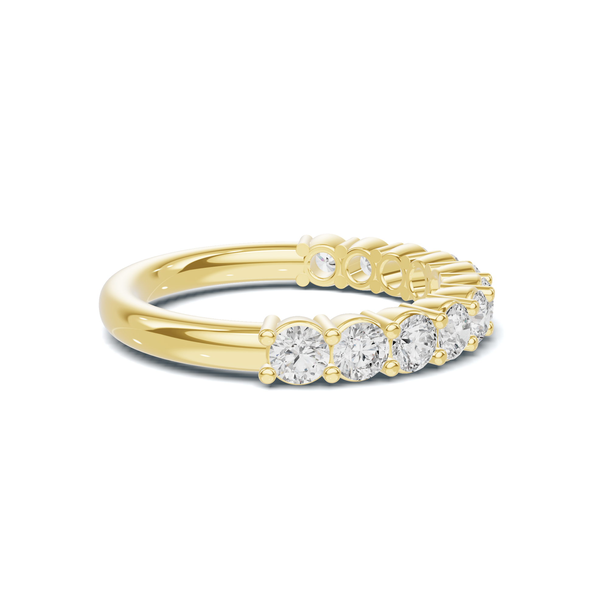 Brilliant Shared Prong Ring