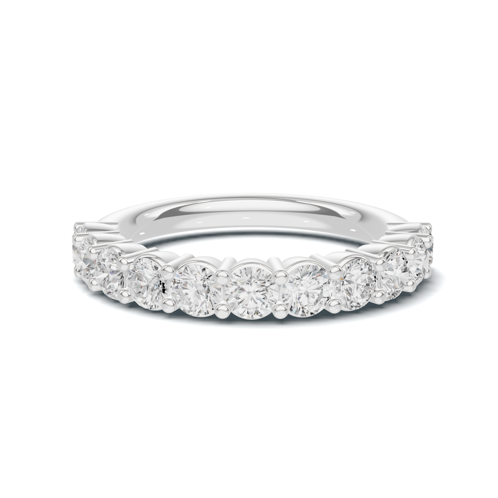 Brilliant Shared Prong Ring