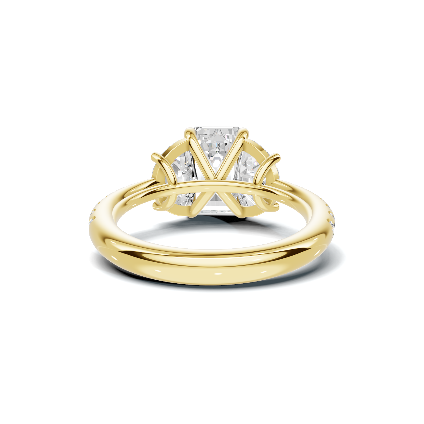 Brilliant Three Stone Ring