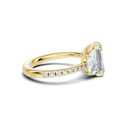 Brilliant Three Stone Ring
