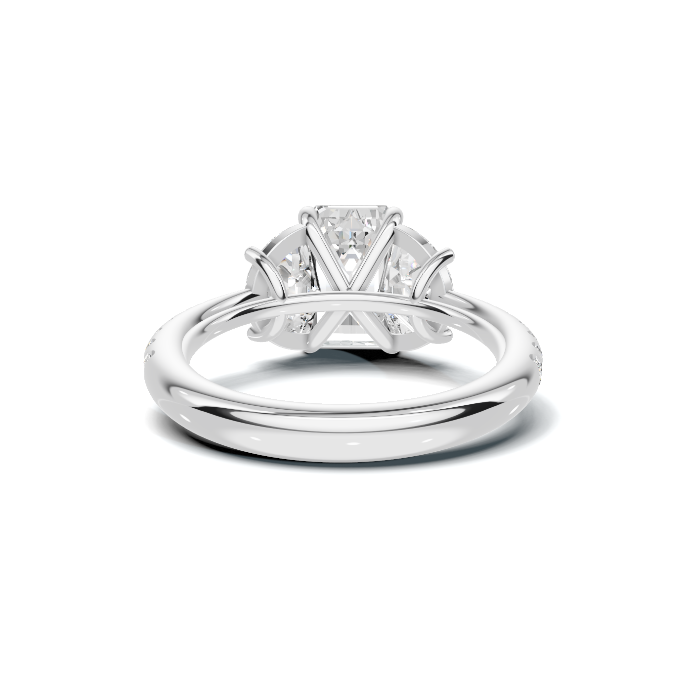 Brilliant Three Stone Ring