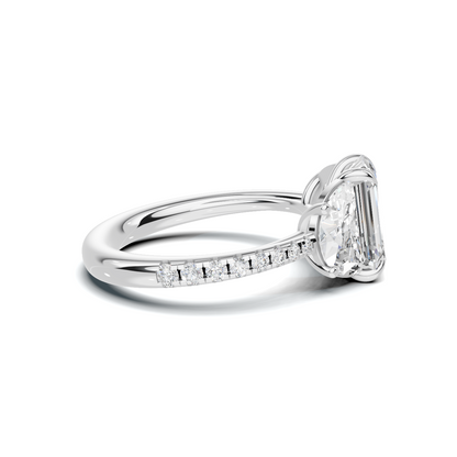 Brilliant Three Stone Ring