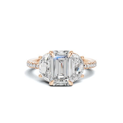 Brilliant Three Stone Ring